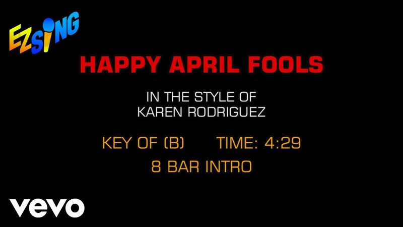 Karen Rodriguez Happy April Fools ( Karaoke EZ