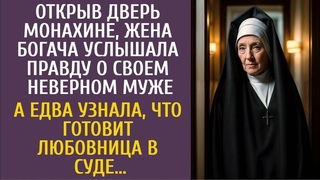 Открыв дверь монахине, услышала правду о неверном муже-богаче А узнав, что готовит любовница в суде