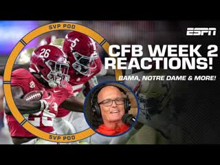 CFB Week 2 reactions: Notre Dame falls, Texas impress, Alabama, Oklahoma survive & more | SVPod