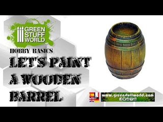 Let´s paint a wooden barrel !!!