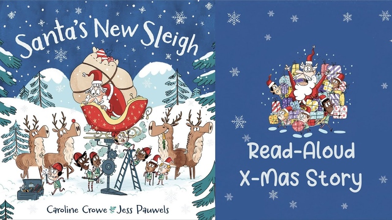 Kids Book Read Aloud: SANTA S NEW SLEIGH by Caroline Crowe, Christmas Stories for