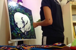 Finger Painting, Fox Nap