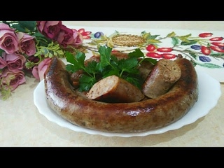 Домашняя колбаса из печени курицы. Вкусненько !
