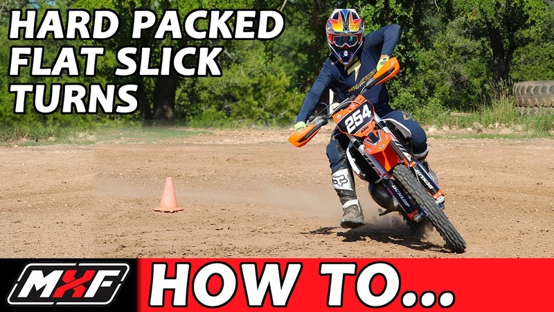 How to Corner on a Dirt Bike Flat Hard Packed Slick