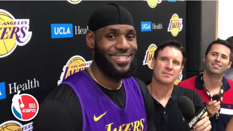 Of course it feels different Le Bron James on this years Lakers camp, 2019 NBA Training