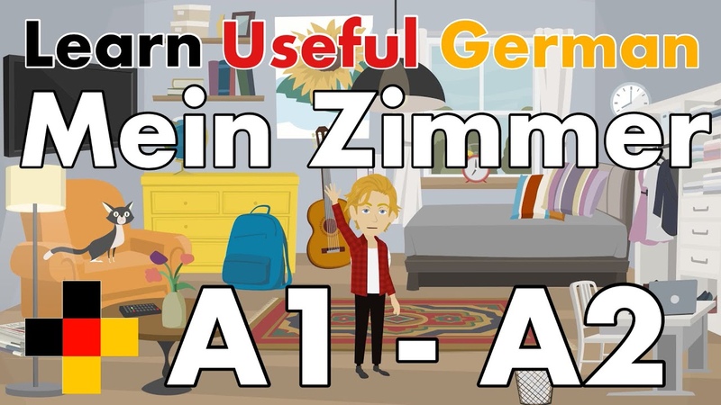 Learn German mein Zimmer my room, ein Zimmer beschreiben describe a room German