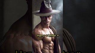 AI imagines Harry Potter with muscles ! #ai #harrypotter #shorts