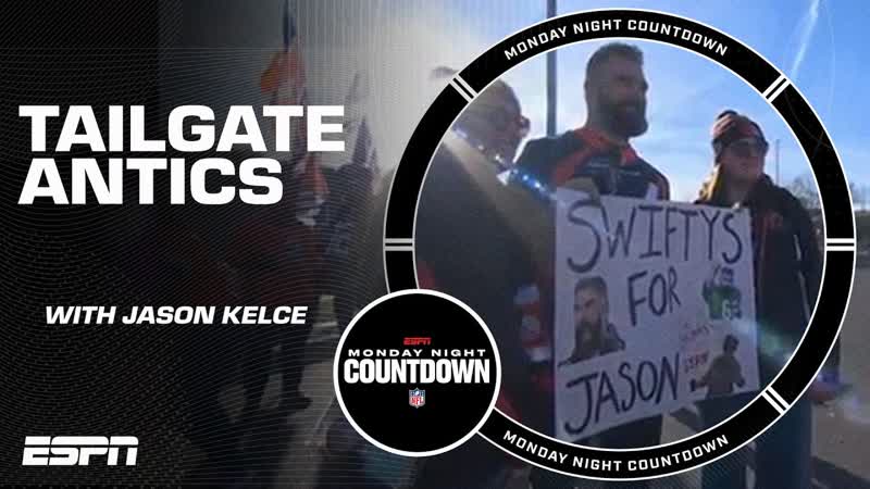 TAILGATE ANTICS with Jason Kelce in Denver , Monday Night