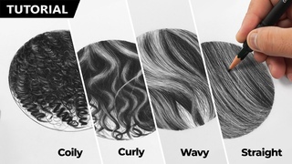 How to Draw All Types of Hair - EASY for BEGINNERS