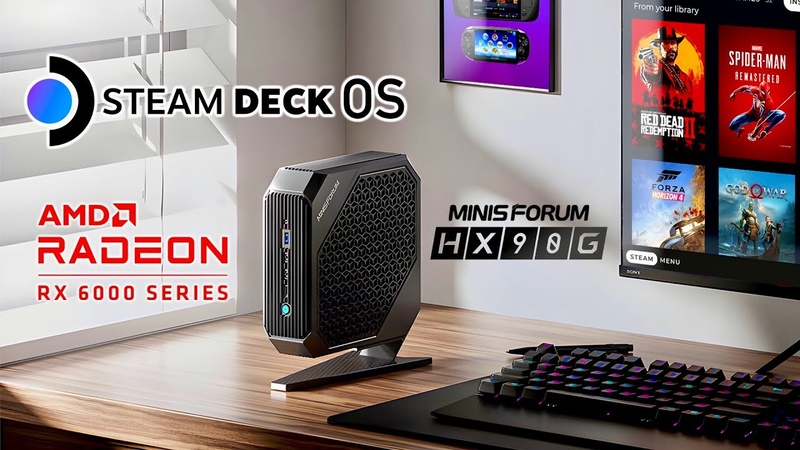 HX90 G Steam OS 3: A Fast Next Gen Console Sized Linux Gaming Machine, AMD