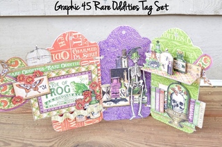 ☼ GRAPHIC 45 RARE ODDITIES TAG SET ☼
