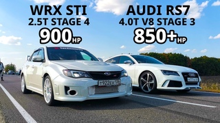 Ядерная SUBARU Impreza WRX STI vs AUDI RS7. SUPERB  vs INFINITI Q50S. BMW M2 vs CARINA E 3S-GTE
