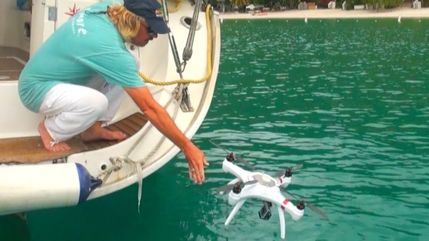 Throw Your Mariner DRONE in the OCEAN and it will SURVIVE Filmed in British Virgin