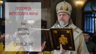 Проповедь митрополита МАРКА. Как достичь святости ( г.)
