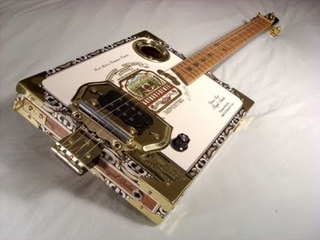 Cigar Box Guitar - Arturo Fuente Electric Model - Closer Look and Short Demo