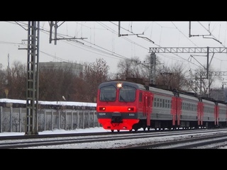 Электропоезд ЭД4М-0383 сообщением Пушкино - Москва