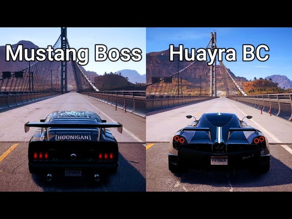 NFS Payback Ford Mustang Boss vs Pagani Huayra BC Drag