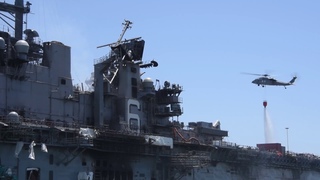 USS BonHomme Richard (LHD 6) Firefighting Efforts, July 14th, 2020