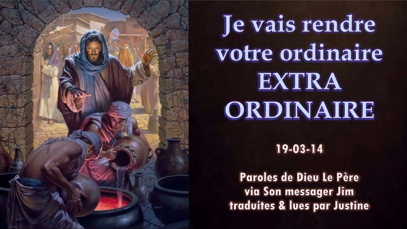 Je vais rendre votre ordinaire extraordinaire, Jai placé en vous un potentiel