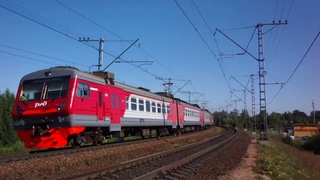 Бывшие аэроэкспрессы в Петербурге - Комфорт ЭД4М-0412 прибывает в Павловск
