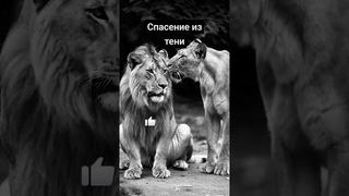 спасение одинокой львицы.