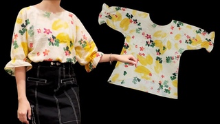 Very easy Summer top/shirt cutting and sewing | Even a beginner can make this shirt