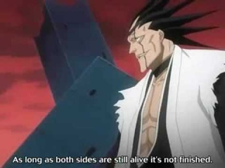 Kenpachi’s speech about battle