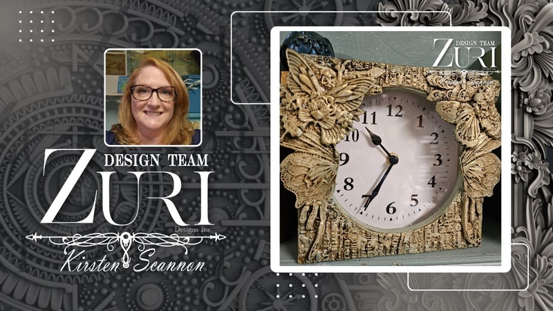 Zuri Designs Butterfly Clock by kirstenscannoncreative , designwithzuri, zurimoulds,