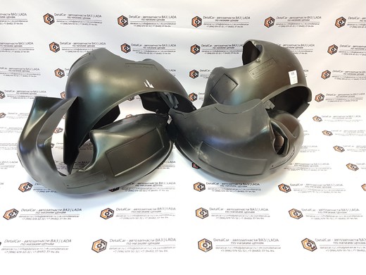 подкрылки без сверления приора