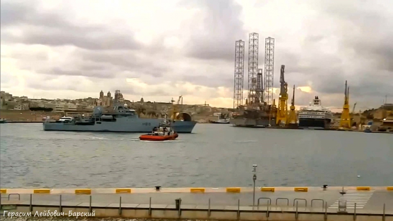 Корабль шпион НАТО ENTERPRISE H88 зашёл в Grand Harbour YF Мальте с