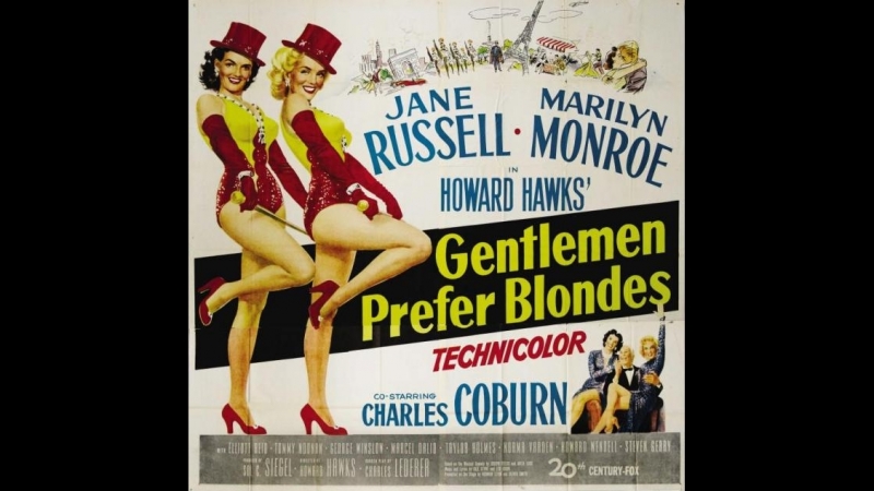 Gentlemen Prefer Blondes (1953) 480p Jane Russell, Marilyn Monroe, Charles