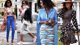 Стильные casual образы весна-лето 2018 💎 Модный кэжуал лук в одежде для женщин фото Casual look