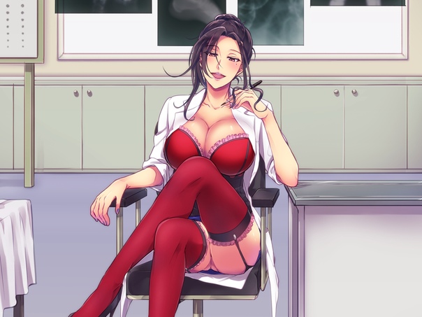 Anime sensual doctor lingerie