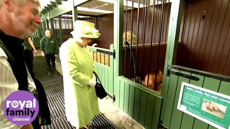 Beaming Queen delighted by animals at Scotland