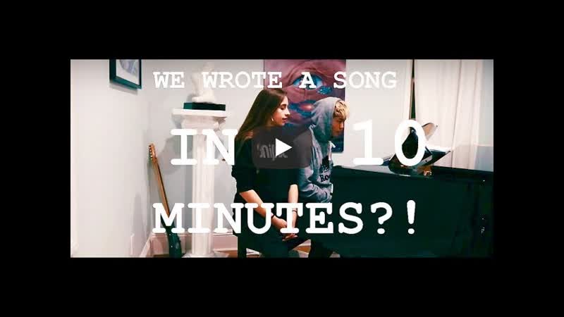 we wrote a song in 10 minutes tate mcrae sean