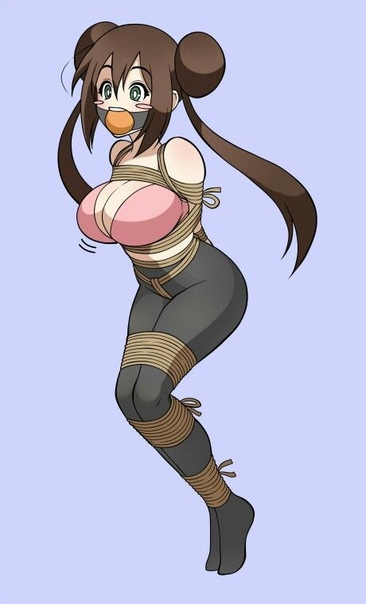 Bondage anime huge tits bra
