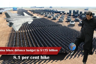 China hikes defence budget to $175 billion - three times that of India's