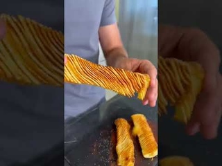 Интересная закуска Картошка-Гармошка