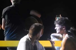 Louis and Liam taking a selfie OTRA Baltimore August 8th