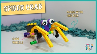 LEGO Spider Crab with LEGO Education BricQ Motion Prime 45400