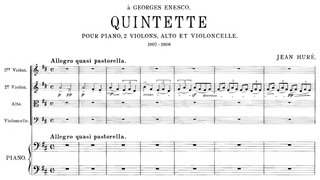 Jean Huré - Piano Quintet (1908)