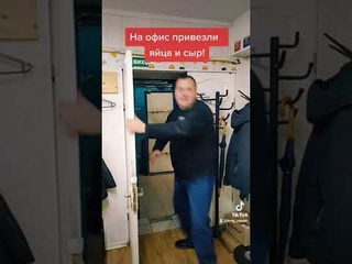 Когда на офис привезли яйца и сыр!)