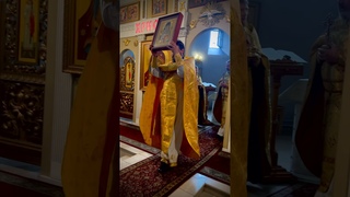 Воскресная литургия с освящением иконы свт. Нектария Эгинского в Преображенском храме г. Жуковский