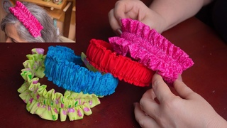 Tiara, o diadema scrunchie/como hacer 2 modelos preciosos y fciles /Ideas de negocio y regalos