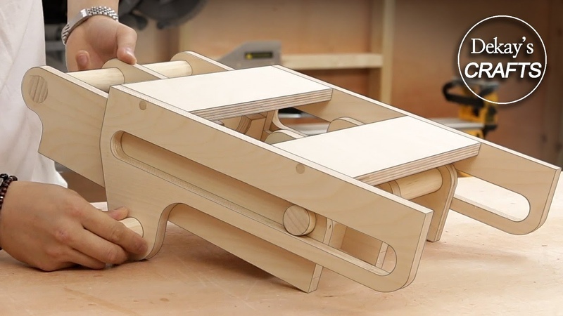 woodworking storage idea hidden tool rack, sliding down, I got my favorite