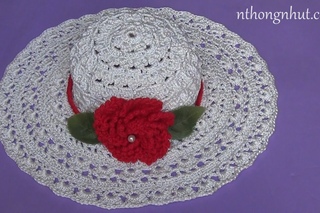 How to Crochet summer hat (Eng sub) I Hng dn cch mc nn rng vnh i bin
