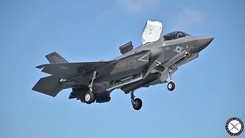U. S. F 35 B Flies From Japanese Carrier; First Fighter Launched From Japanese Warship Since